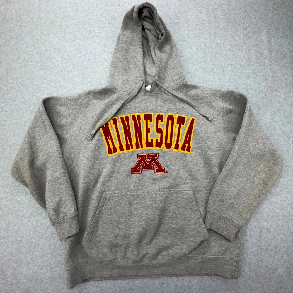 Gear For Sports Minnesota‎ Golden Gophers Hoodie Mens Large Gray NCAA Pullover